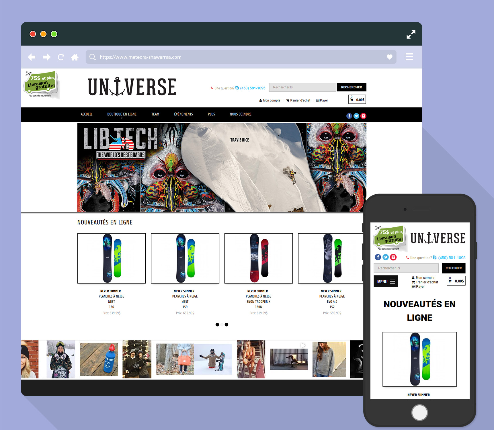 Universe E-Commerce Website